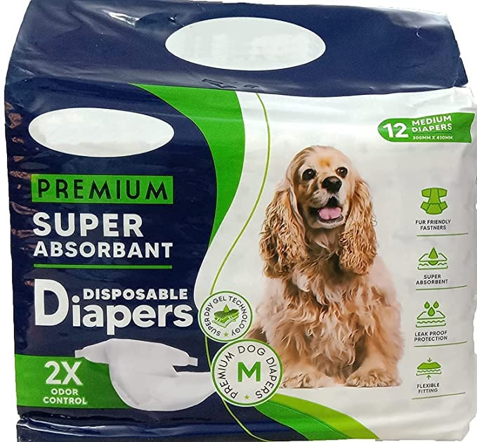 SPYNET Pet Disposable Female Puppy, 12 Pieces Dog Diaper/Physiological Pants/Sanitary Cotton Underwear Nappy (430mm X 300mm) - Medium (B0BHSMC59F) Amazon Price History, Amazon Price Tracker