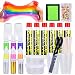 LOYO Slime Kit, 32 Pack DIY Slime Kits to Make Your Own Clear and Glowing Slimes with Glow Powder, Glue, Glitter Shakes, Color Neon Paints, Measuring Cups and Slime Containers (32 Pack DIY Slime Kit)