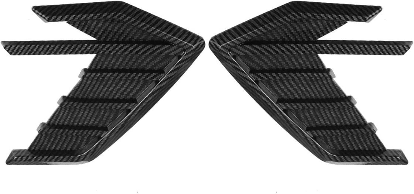 Car Front Bumper Splitter Canard Diffuser Fin for Ford Mustang Focus RS ST Fiesta Mondeo All Models,Spoiler Body Styling Fittings,A-Carbon Fiber Look