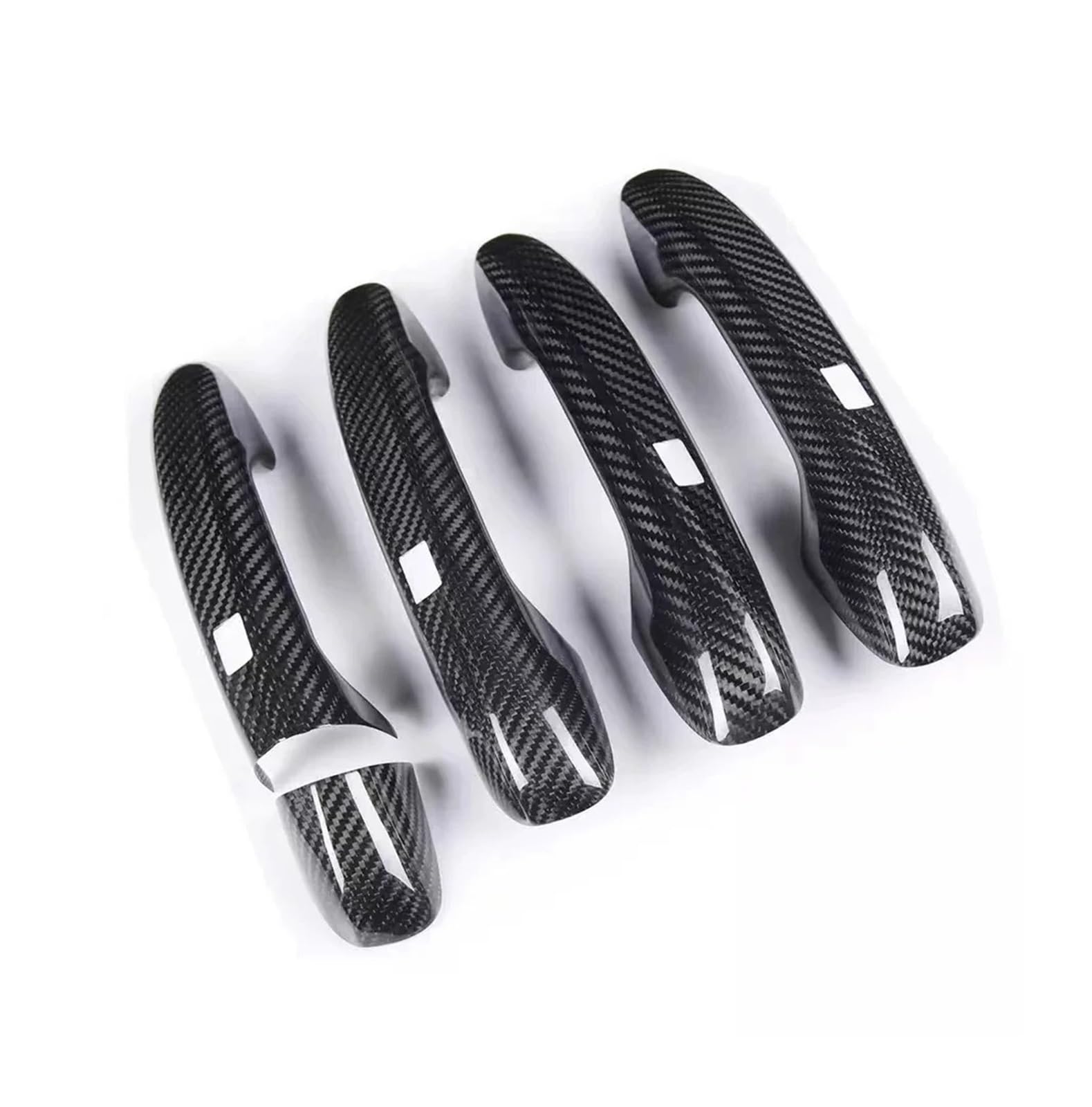 Jkkkks Carbon 1 Sensor Hole Car Exterior Door Handle Replacement For Benz For Eclass W213 W238 2016-2023 Glossy Black Carbon Pattern Lhd Car Door Handle Cover Styling Accessories Car Handle Compatible(Carbon 1 Sensor Hole)