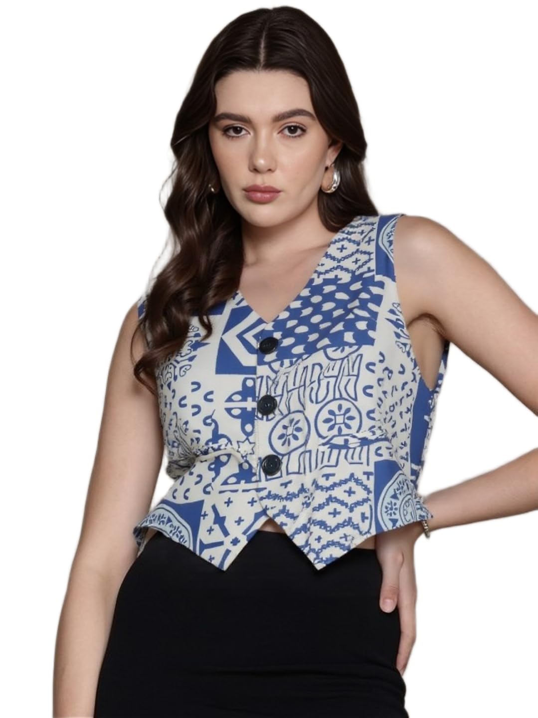 perfect productions Printed waistcoat for women, women waistcoat.13-picture-11