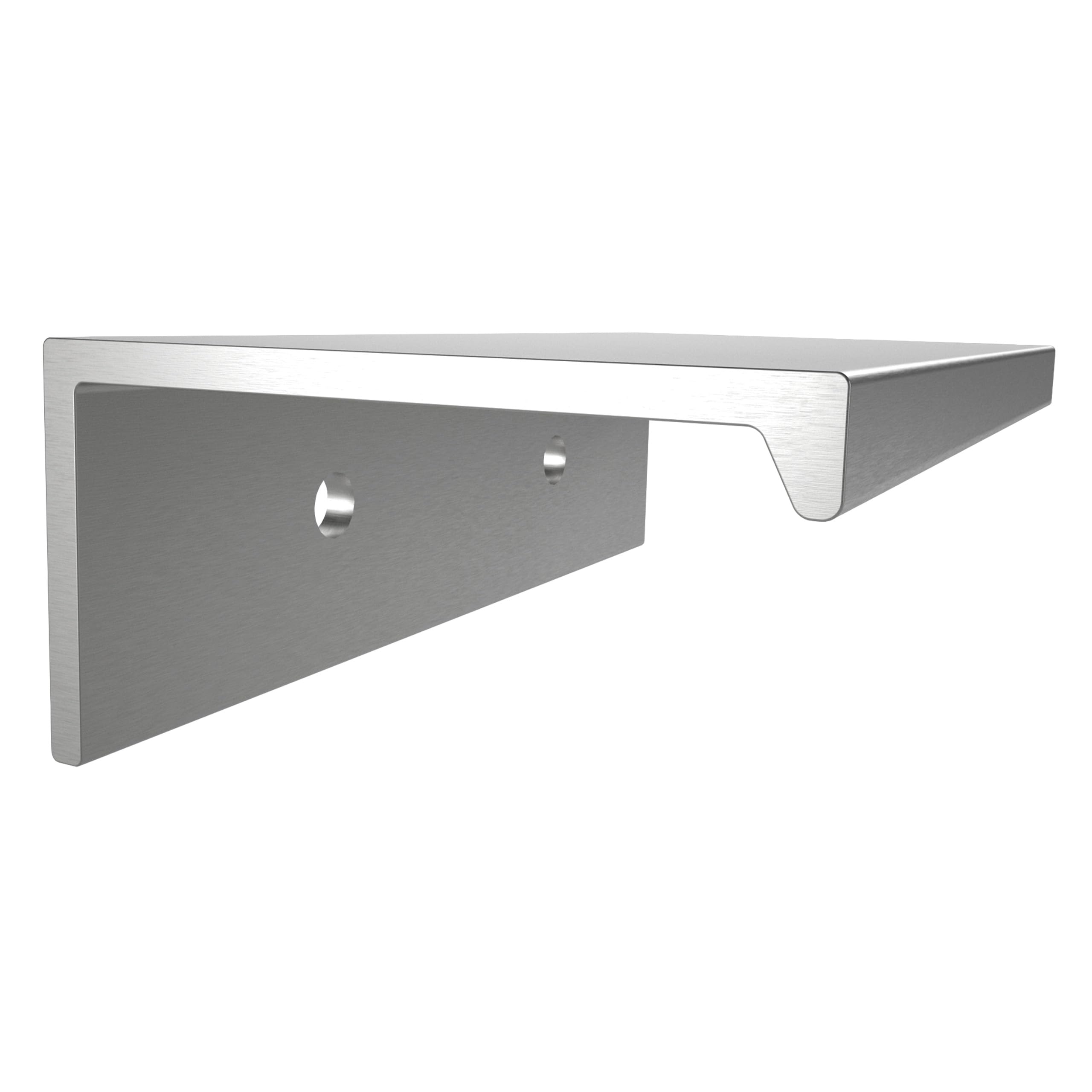 SOTECH Set di 5 maniglie di profilo per mobili in alluminio SEARL 70 mm Aspetto Acciaio Inox Maniglia per Cassetti Maniglia da Cucina