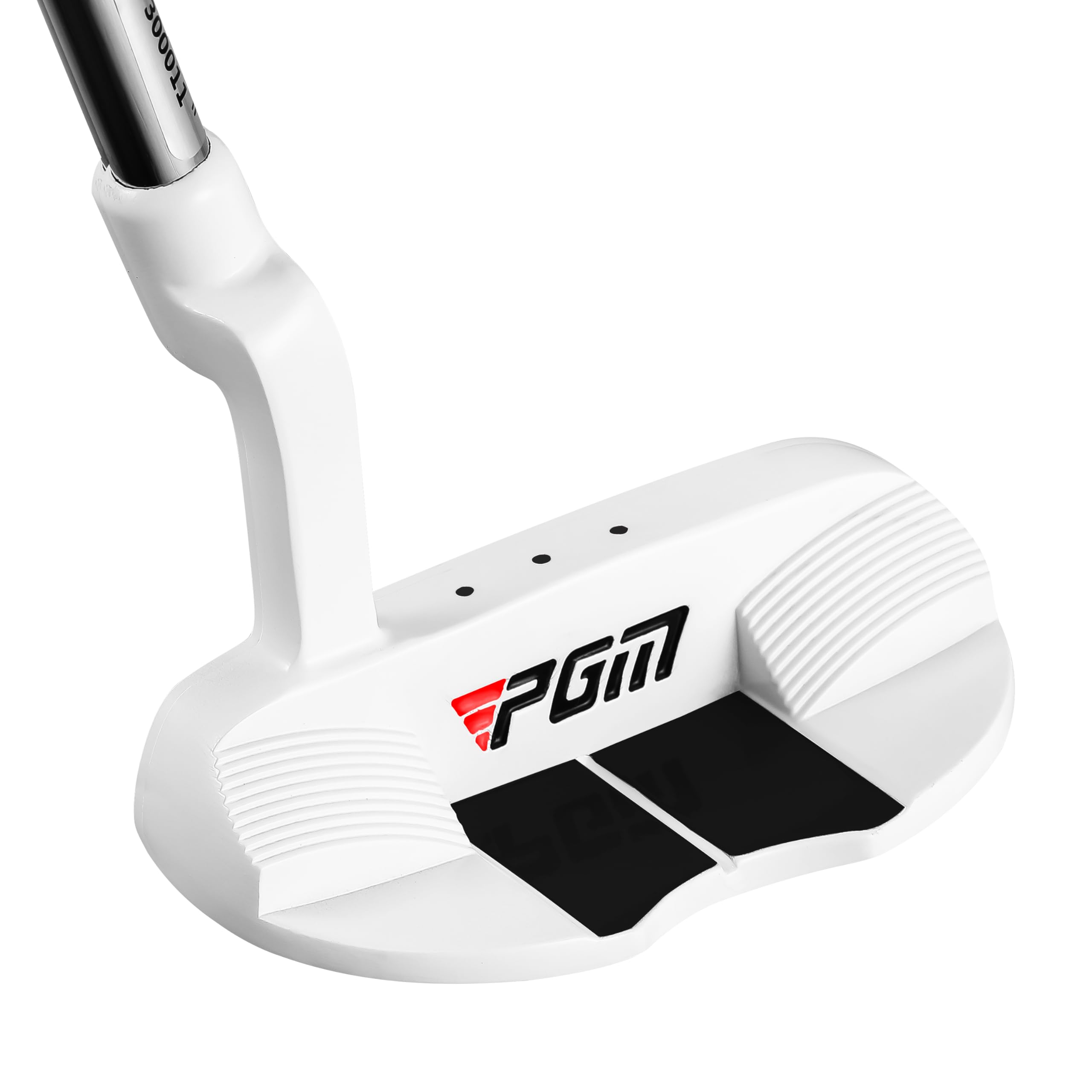 PGM Junior Youth Putter Golf Club Right Handed, Stainless Steel Putter with Enhanced Control for Age 10-15 Black White JRTUG017