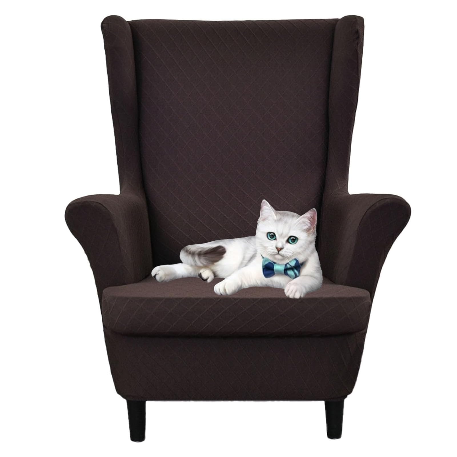 Fundas de sillón orejero elásticas anticaída para solucionar manchas y desgaste