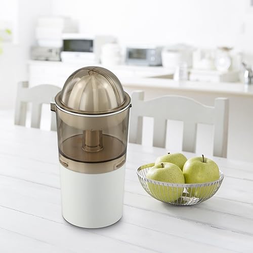 Miniatura 5 de Exprimidor eléctrico de cítricos con extractor de jugo de naranja silencioso de acero inoxidable, máquina de jugo recargable USB inalámbrica de gran