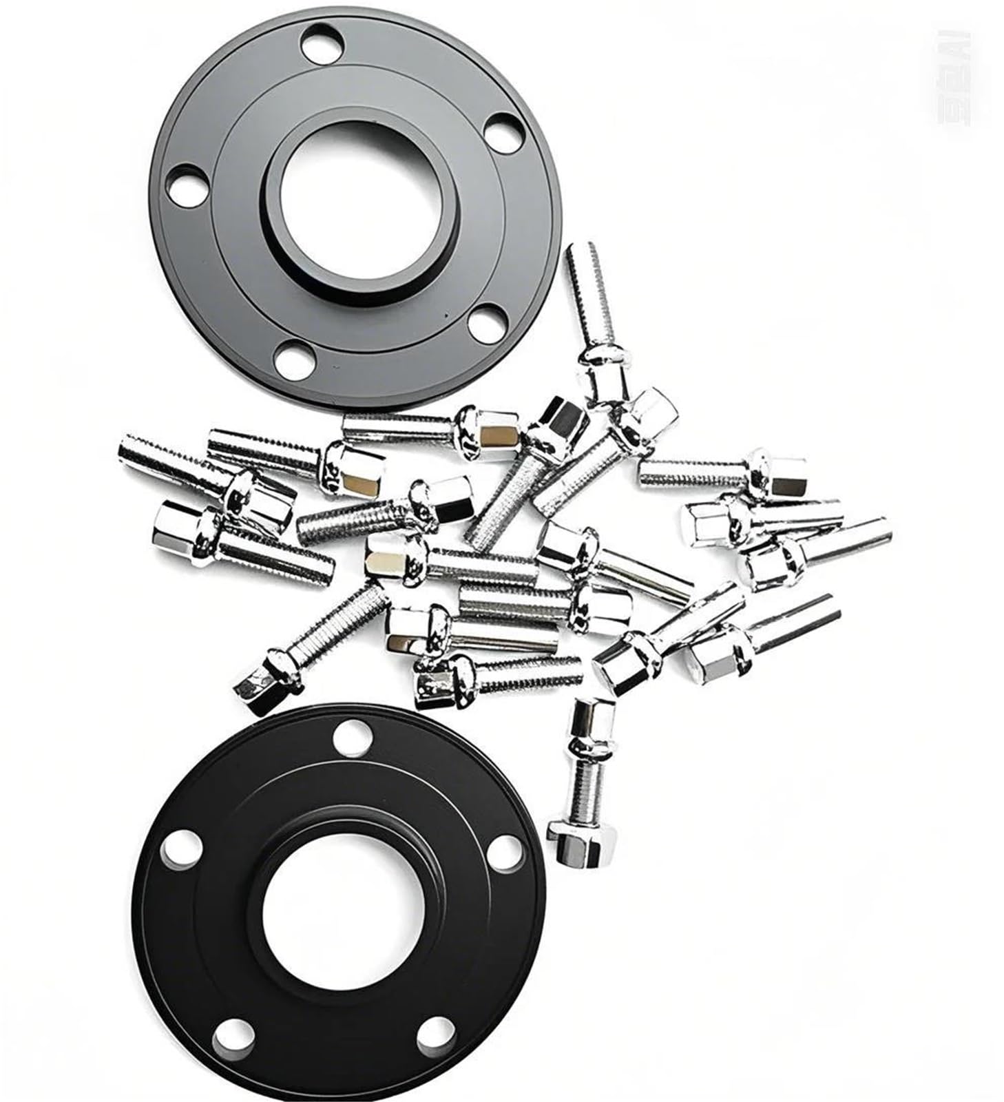 Entretoise de roue en aluminium anticorrosion 5x130 avec boulon pour moyeu CB 71.6