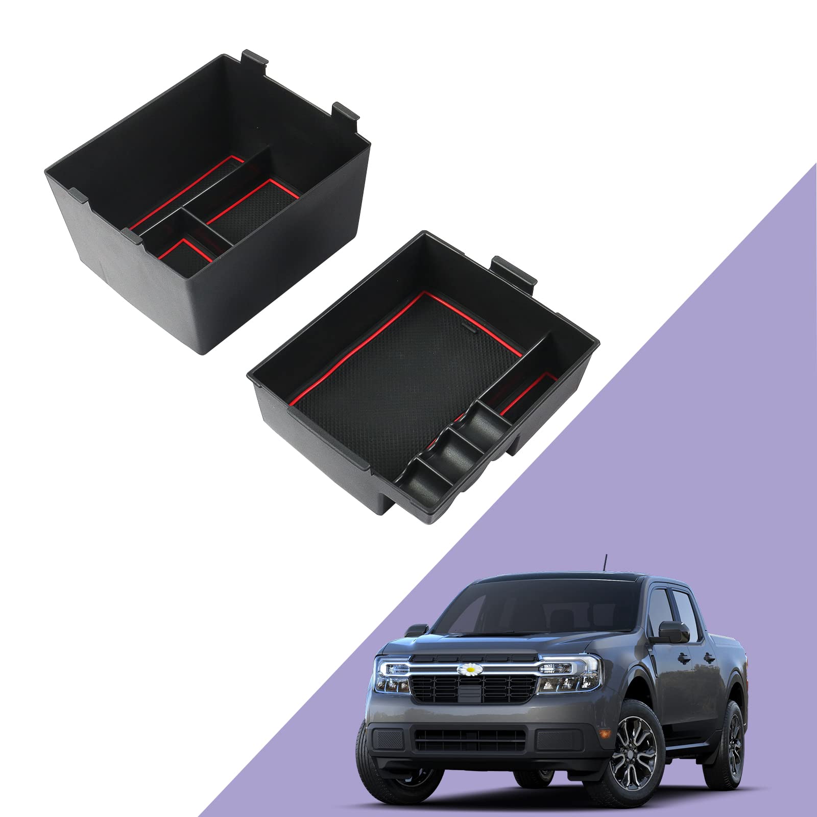 Buy LUWU 2022 2023 Frod Maverick Pickup Truck Center Console Organizer