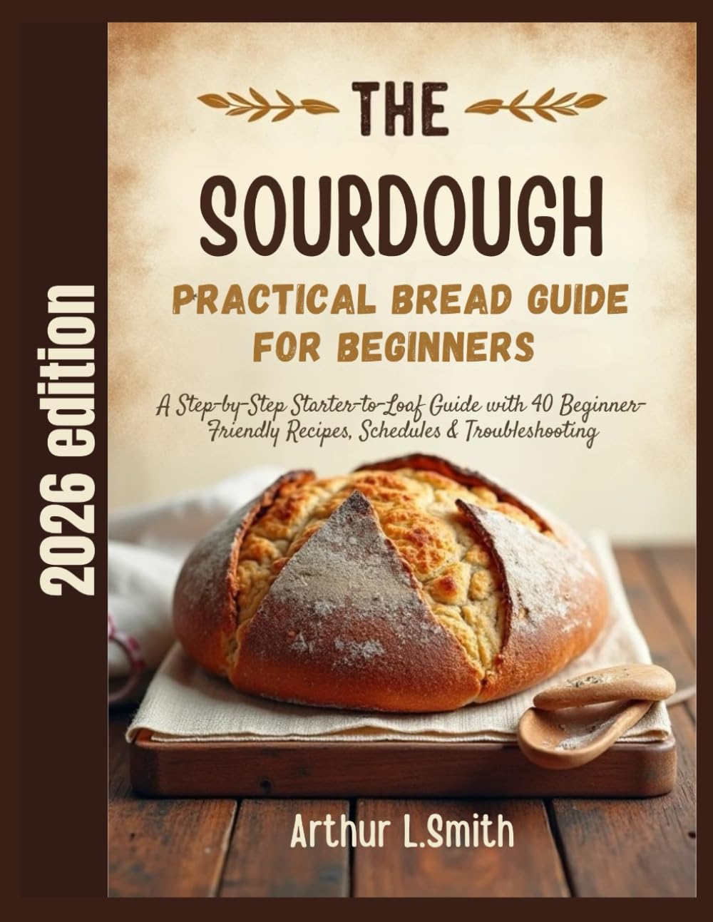 The Sourdough practical bread guide for Beginners: A Step-by-Step Starter-to-Loaf Guide with 40 Beginner-Friendly Recipes, Schedules & Troubleshooting