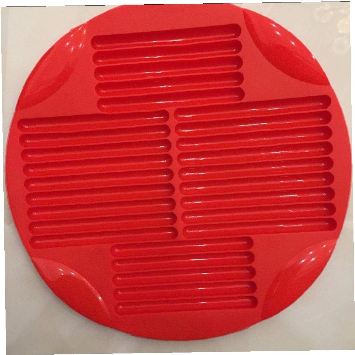 Lankater Red Silicone Finger Shape Biscuit Molds Long Strip Chocolate Lollipop Cookie Baking Mould Tray 1Pc