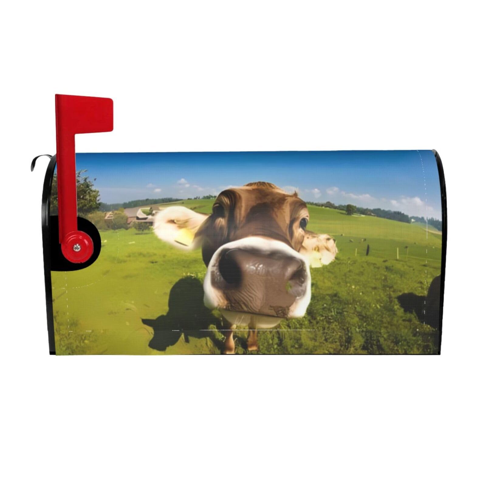 Papier peint vache magnétique - Solution boîte aux lettres usée