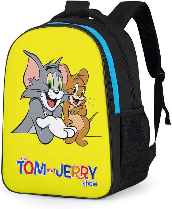 Zaino per bambini Tom e Jerry, per la scuola, giallo, alla moda, per l'asilo,  la scuola elementare : Amazon.it: Valigeria
