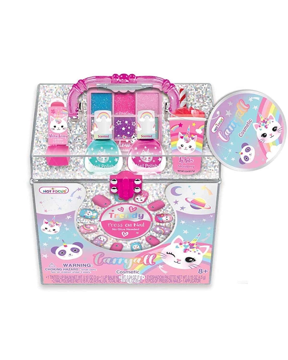 Caticorn Carry All Cosmetic Set