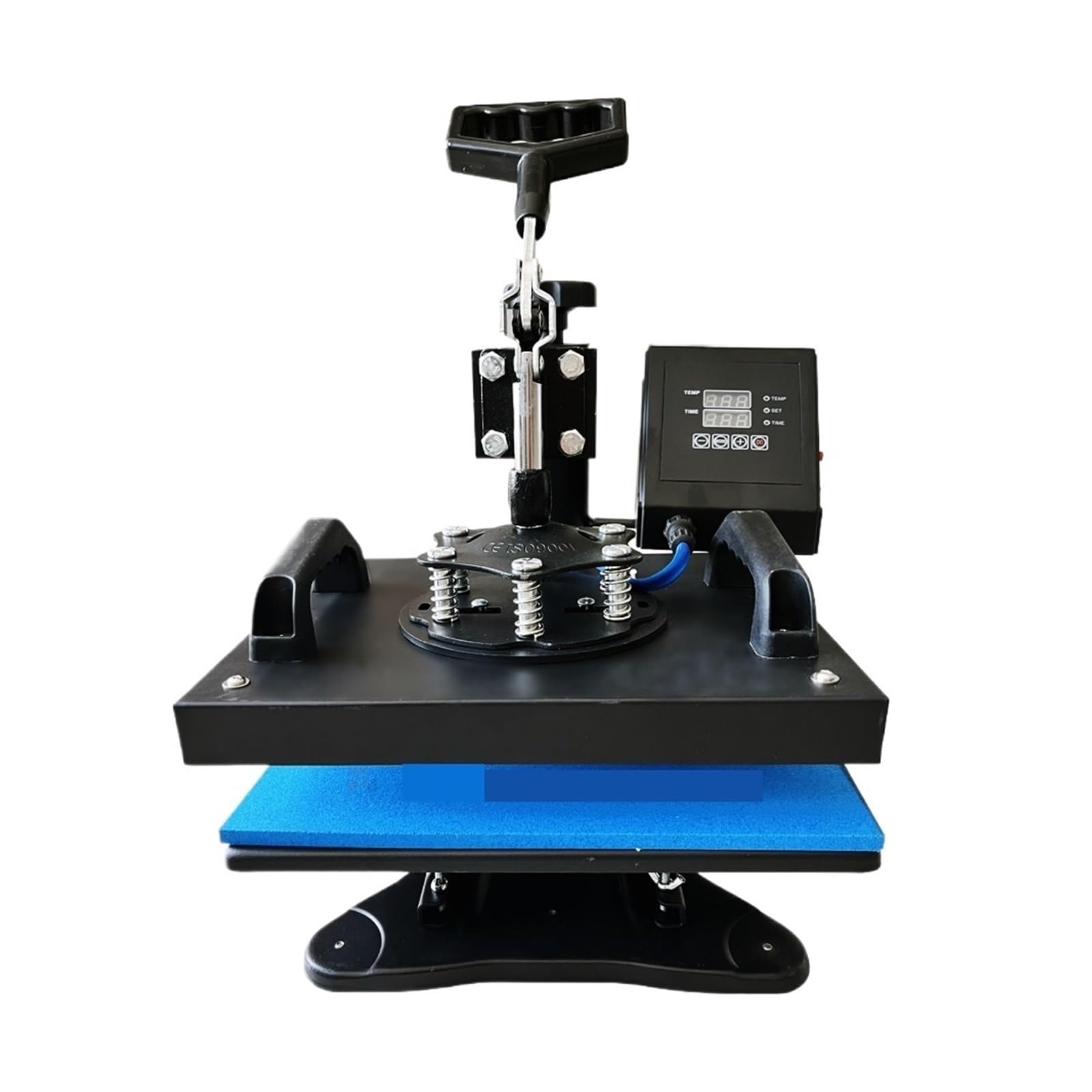 Platte 23 * 30cm Wärme Presse Maschine T-Shirt Wärme Transfer Druck Maschine for Kleidung Präzise Steuerung Perfekter Effekt(Blue)
