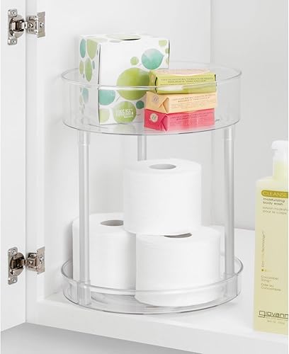 Miniatura 3 de Organizador mDesign de baño, con 2 niveles, para maquillaje