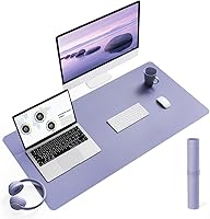 Vista 8 de YSAGi Alfombrilla de Escritorio de Cuero Antideslizante, Alfombrilla de Teclado para Escritorio de Computadora Portátil Impermeable, Protector