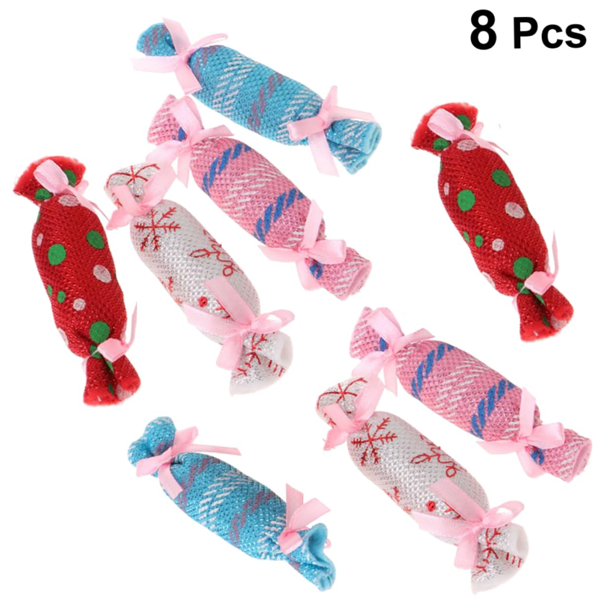 Happyyami STK Katze Bonbon Spielzeug Katzenminze Spielzeug Kätzchen Spielzeug Katzenbonbonspielzeug Süßigkeiten Spielzeug Stoff Süßigkeiten Hundebissspielzeug Tuch Katze Haustier Beissen