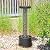 Sunnydaze Glittering Rain Outdoor Water Fountain with Lights - Zinc - 41.25-Inch - Includes Warm White LED Lights
