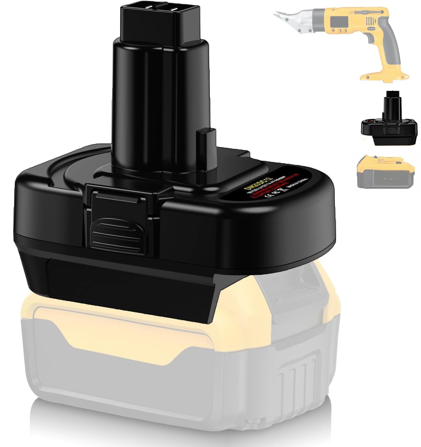 for Dewalt 20V Li-Ion to 14.4V-12V Ni-Mh Battery Adapter, Convert for Dewalt 20V Battery to 14V 12V DC9091 DW9091 DW9094 DE9091 DE9071 DE9072 DE9075