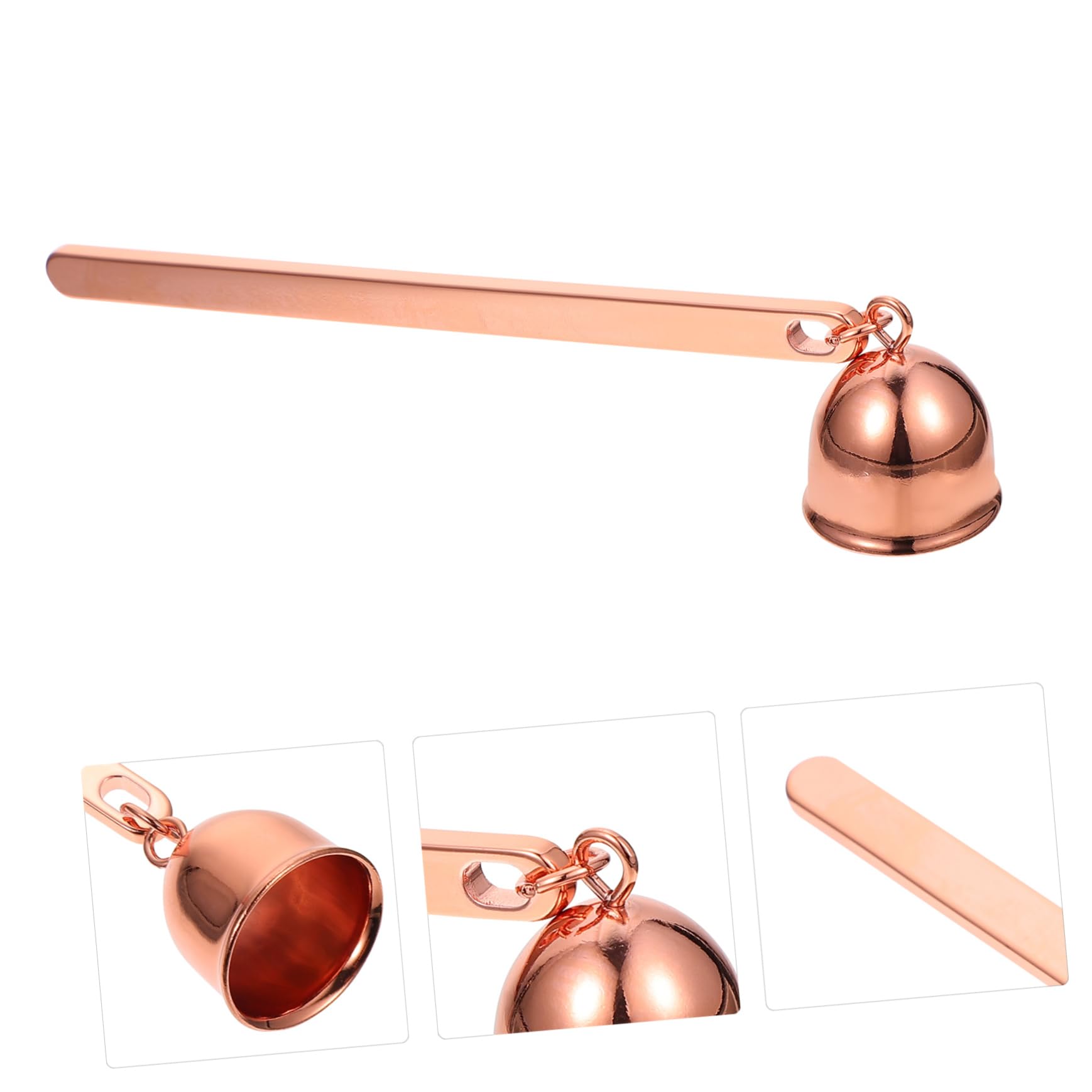 DECHOUS 3pezzi Spegni Candela Acciaio Inossidabile Lungo Accessorio Vintage per Stoppini Prolungare La Vita della Candela e Prevenire Schizzi Cera