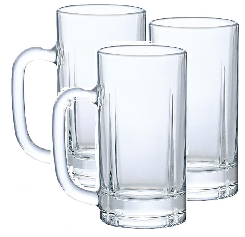 Amazon.co.jp: アデリア ビールグラス ビールジョッキ (3客組) (500ml