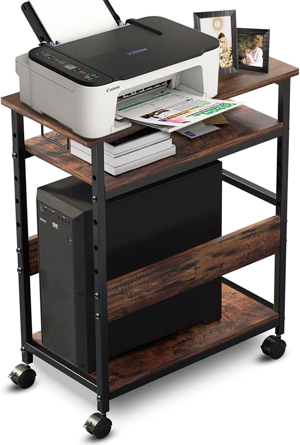 Buy টক্কাস্ট কম্পিউটার টাওয়ার শেল্ফের সাথে স্ট্যান্ড, সামঞ্জস্যযোগ্য