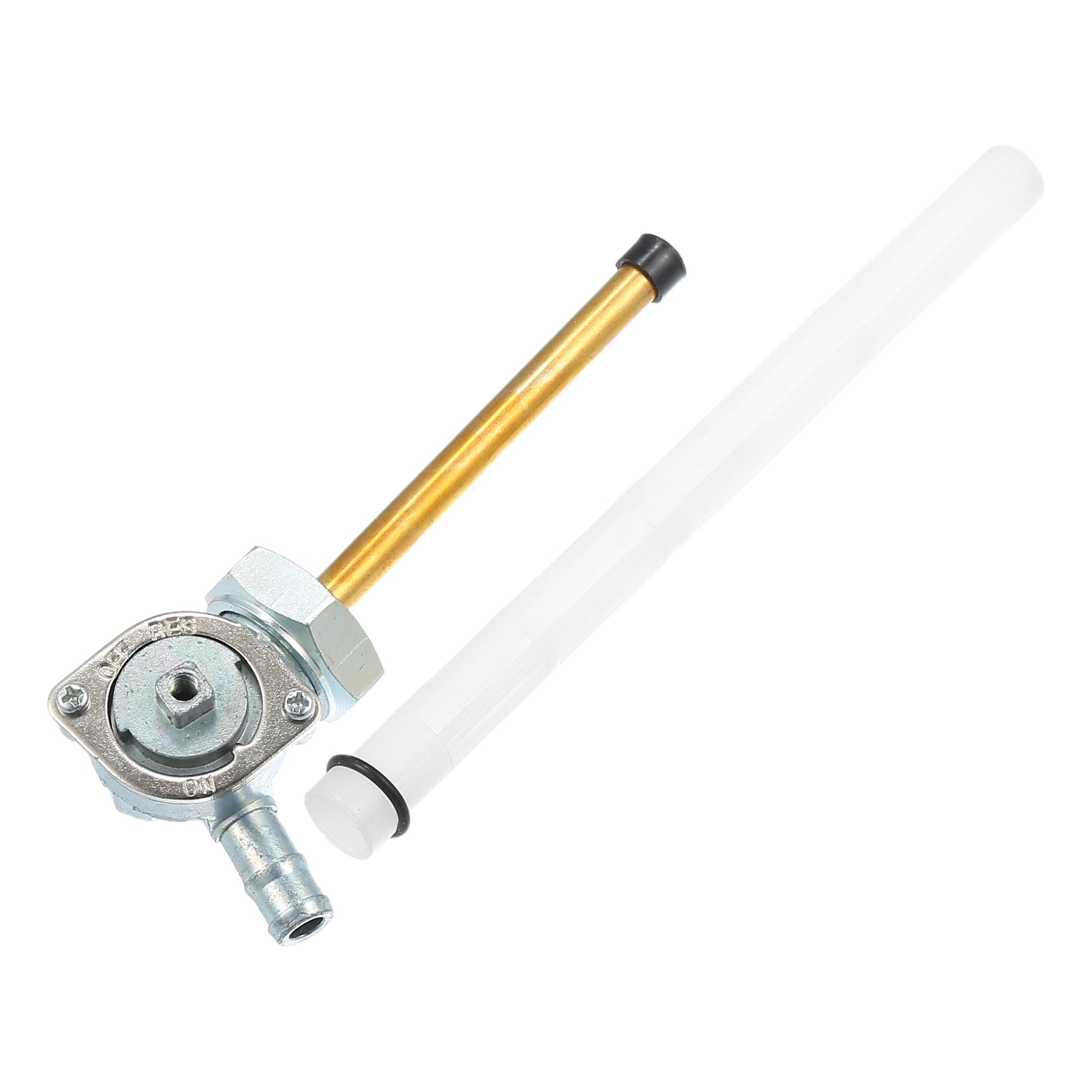 Benzinhahn 6mm Benzinhahn Schalter,2 Stück Benzinhahn Universal,6 Kraftstofftank Schalter,Ventilpupe Petcock Benzinhahn 8mm