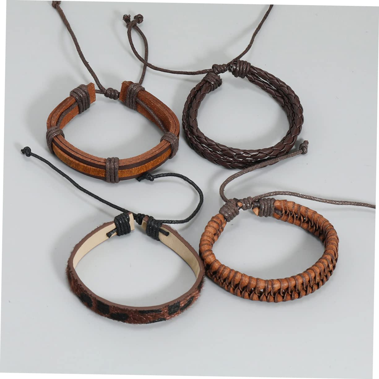 ABOOFAN 40piezas De Trenzado Ajustable Para Hombres y Mujeres Pulseras De Retro Para Ocasiones Especiales