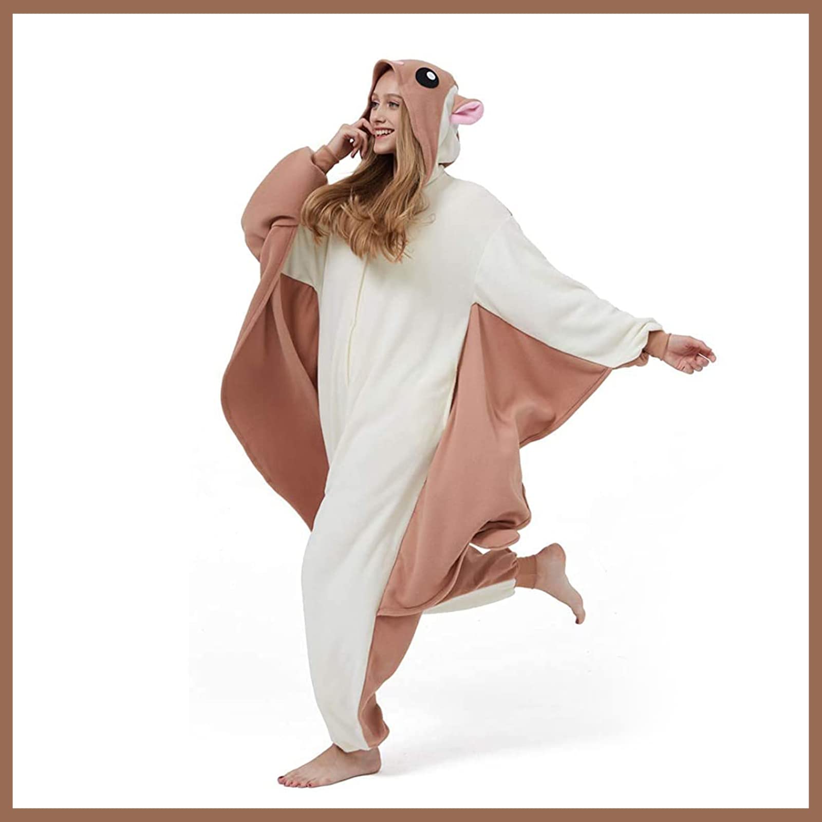 Hstyle Onesie kostium anime dla dorosłych, uniseks, Kigurumi, Cosplay, zwierzęta, piżama z kapturem, bielizna nocna, piżama