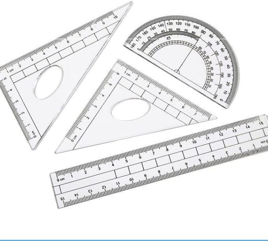 AKAZI Kartografischer Kompass 9-teiliges Kompass-Set Mathematik-Geometrie-Werkzeug-Set mit Blei-Nachfüll-Winkelmesser, multifunktional for Schule, Heim und Büro-Werkzeuge Büro-Kompass (Color : A) (A)