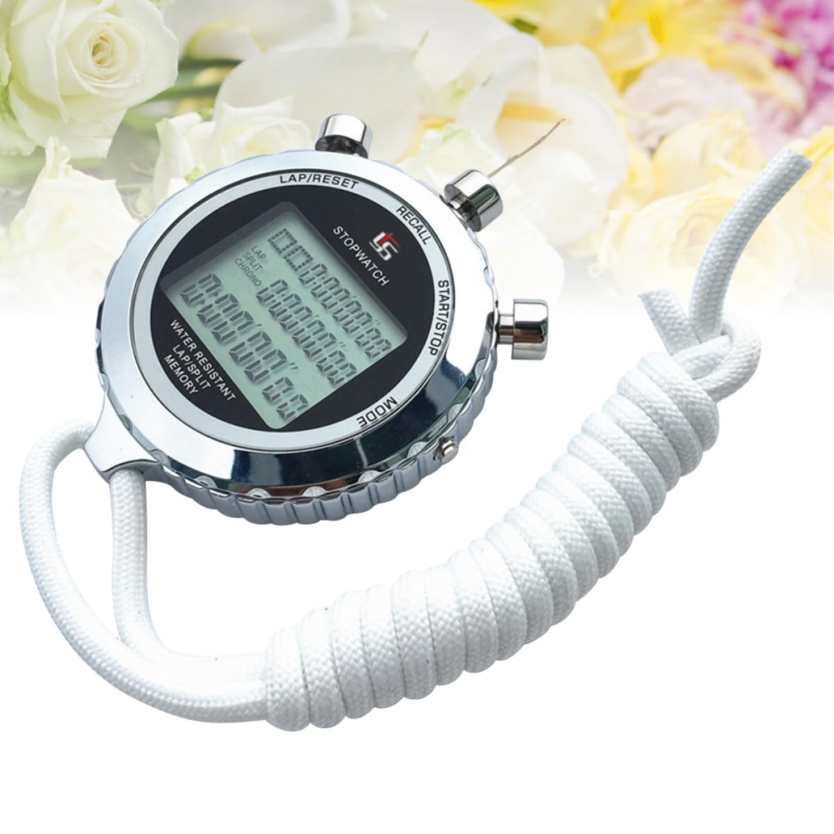 VICASKY Cronometro Sportivo Elettronico in Metallo Inossidabile con Display a 3 Righe, Cronografo Multifunzione e Timer Elettronico Portatile per Allenamenti e Attività all'Aperto
