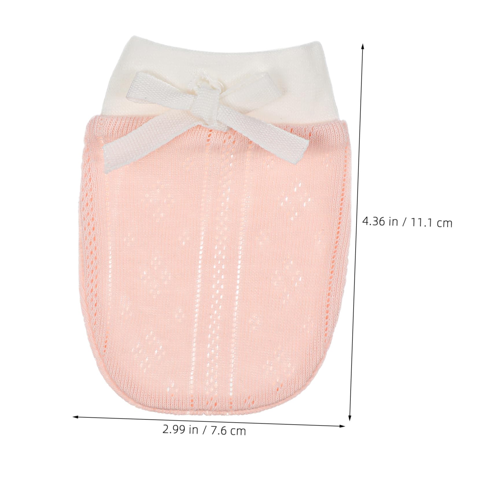 BESPORTBLE Cotton Newborn Mittens No Scratch Gloves for Infants 2 Pairs Gentle Cotton Moisturizing Mittens for Newborn
