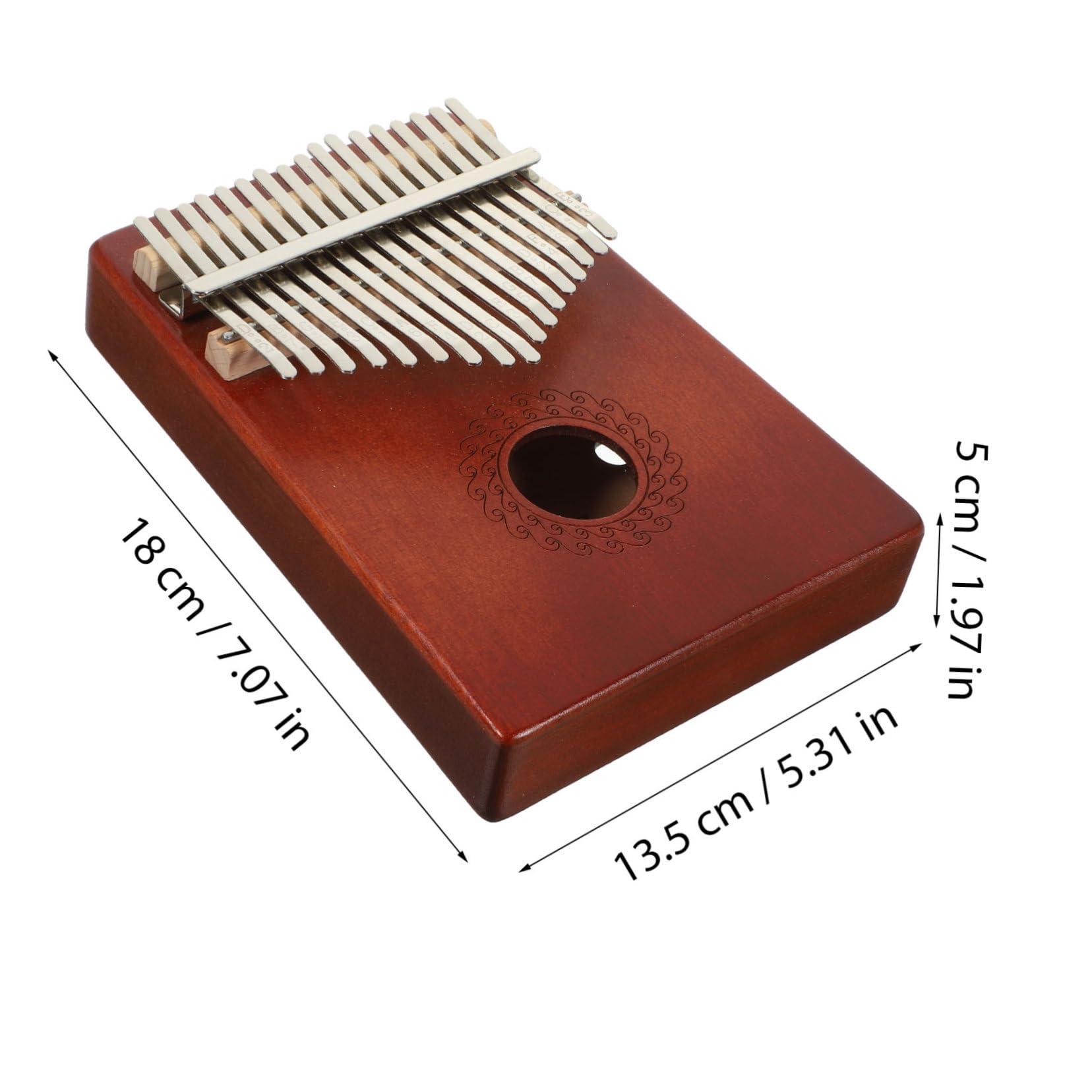 Toyvian 1Set Creative Thumb Kalimba Finger Piano Key Portable Music Instrument for Beginners and Music Lovers Lightweight and Durable Design Musical present for All Ages