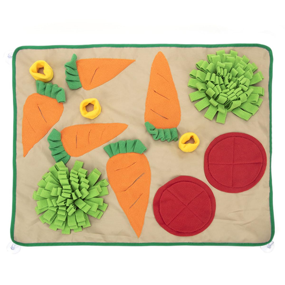 Adorainbow Hundeschnüffelmatte aus Polar Fleece mit Emotionaler Entlastung und Puzzle Spielzeugfunktion für Spielerisches Nasentraining im Garten