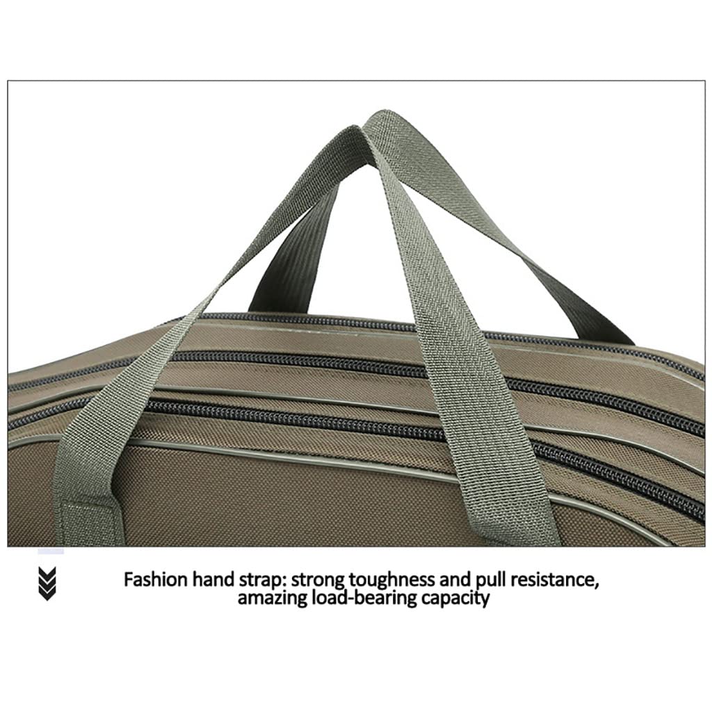Angeltasche tragbar Rutentasch,mehrlagige Angelruten-Aufbewahrungstasche,wasserdichte Angelgerät-Tasche,multifunktionale Angelruten-Rollen-Werkzeug-Tragetasche,7 Größen,3 Stile