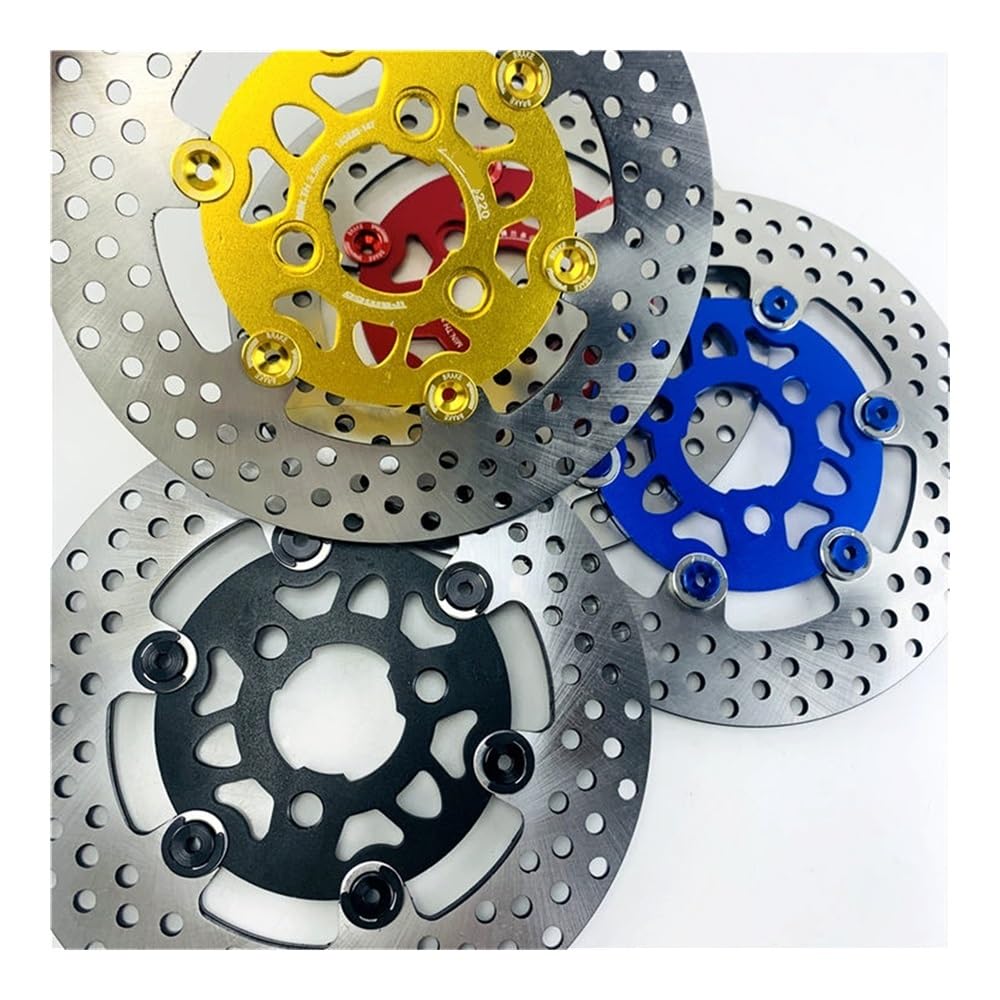 Disco Dischi Freno Moto Moto Universale 3 Fori Per 220mm * 57mm Freno A Disco Flottante Per RSZ JOG FORCE Rotore Set Parti Di Ricambio