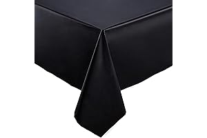 Blue Sky Black Plastic Table Cover 54"x108" Inches