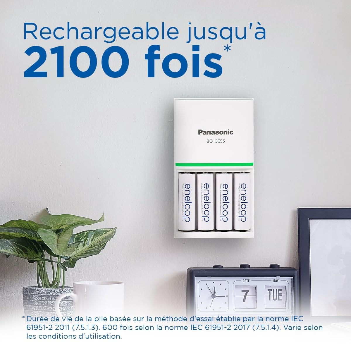 Piles eneloop Pro Ni-MH AAA Rechargeables 4 pièces