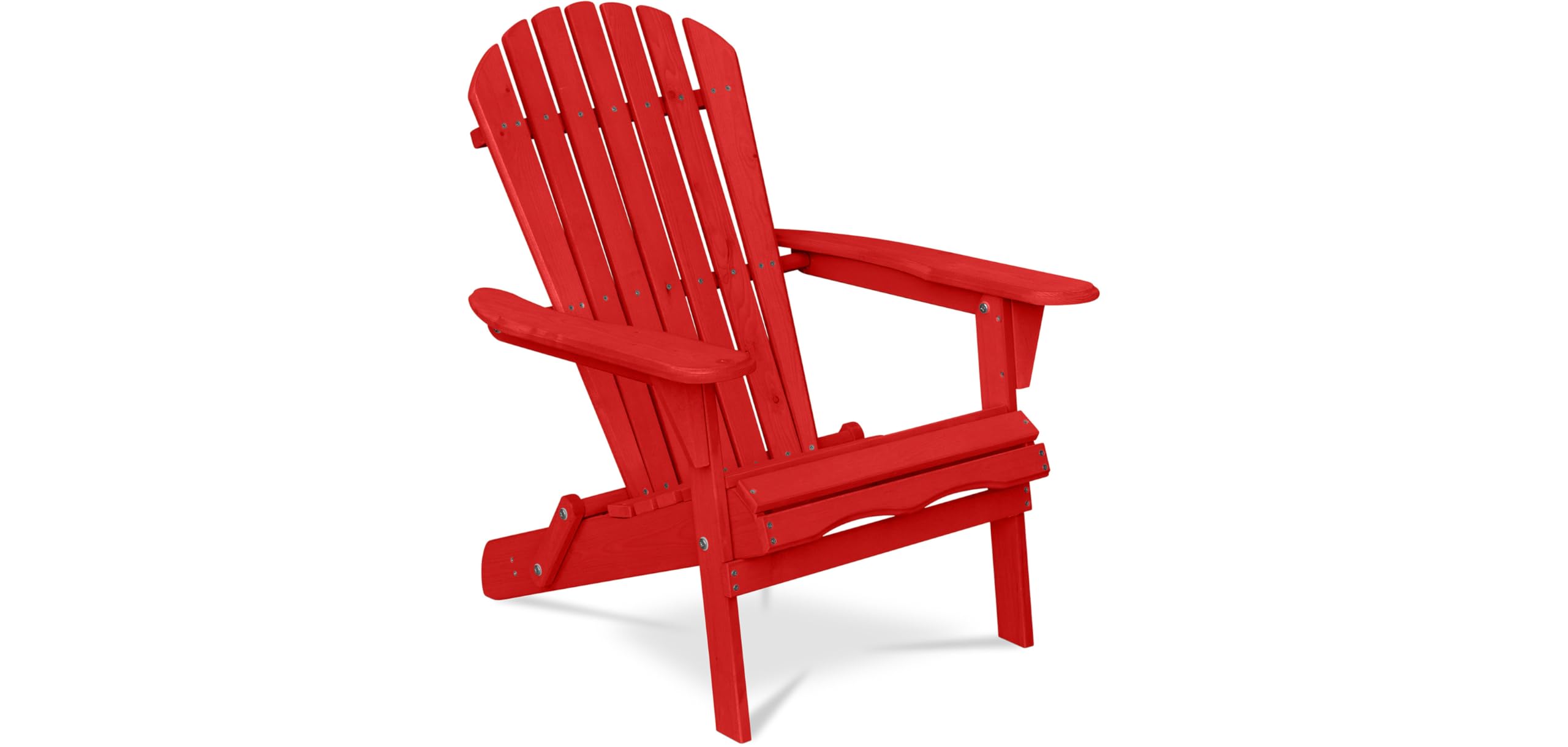 Chaise d'extérieur en Bois avec accoudoirs - Chaise de Jardin Adirondack - Adirondack Bleu
