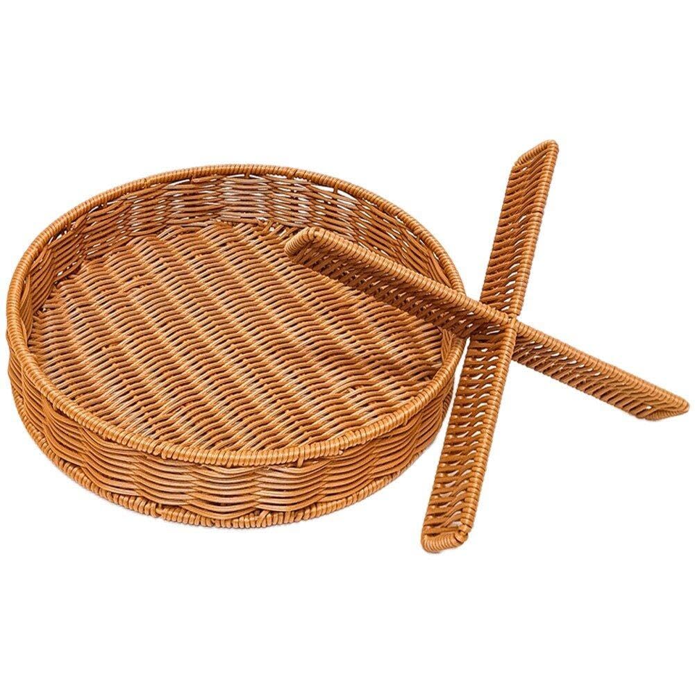 Panier divisé en rotin pour ranger le pain et éliminer le désordre de la table
