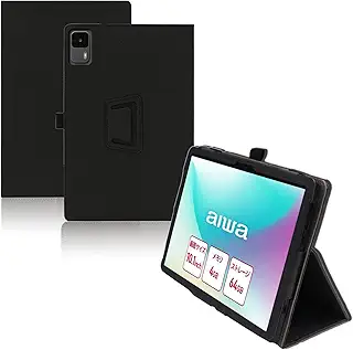 For Aiwa tab AS10L ケース 10.1インチ タブレット Aiwa tab AS10L (JA5-TBA1011) 対応 保護ケース 高級PU 全面保護 調節可能 防水防汚 衝突防止 薄型軽量 良い手触り Greerass 長持ち スタンド機能付き タブレット ケース (ブラック)