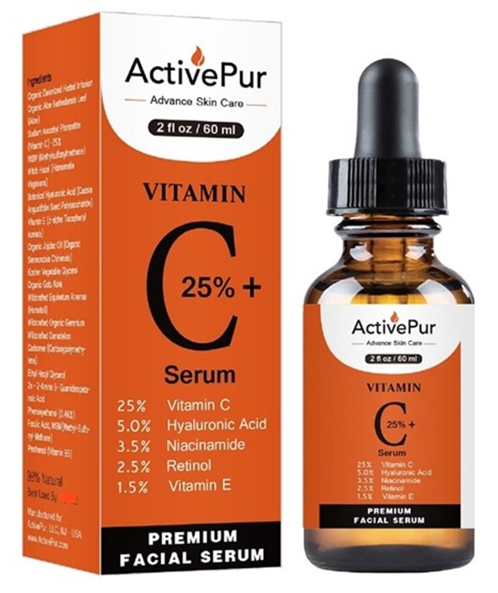 25% Best Vitamin C Serum for Face (2 Oz/60 ml) Vitamin E+B5 Hyaluronic Acid Serum Face Retinol Ferulic Acid Niacinamide Collagen Anti Aging Age Spots Eye circles Vitamin C face Serum 25% Best Vitamin C Serum for Face (2 Oz/60 ml) Vitamin E+B5 Hyaluronic Acid Serum Face Retinol Ferulic Acid Niacinamide Collagen Anti Aging Age Spots Eye circles Vitamin C face Serum