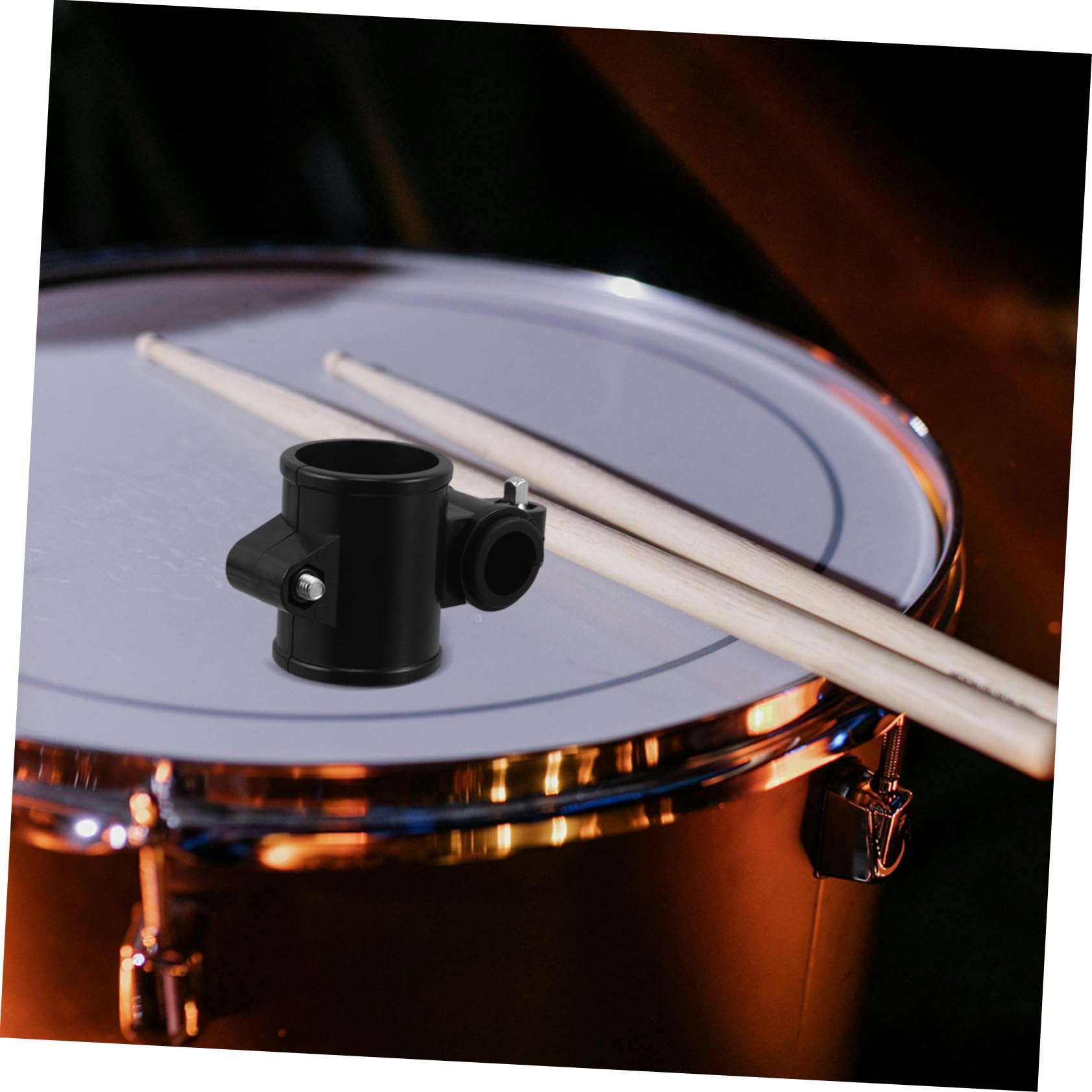Elektronische Drum Setup Klemme 38mm Percussion Rohrschelle aus Langlebigem Material mit Kreuzverbinder für Trommelgestell Universelle Montagehalterung für E-drum Racks bei Live