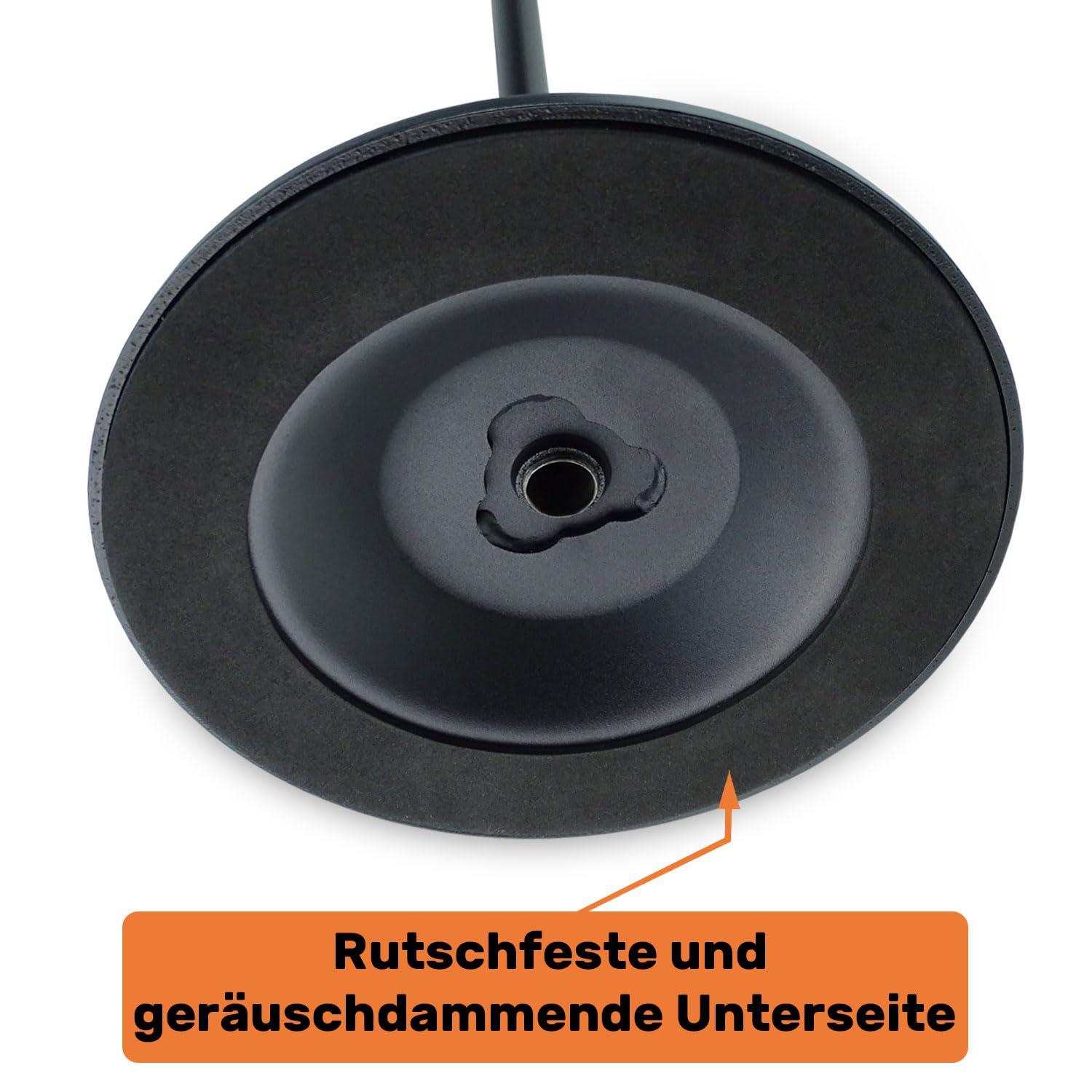 keepdrum MS124 Mikrofonständer Einhand-Stativ mit Galgen