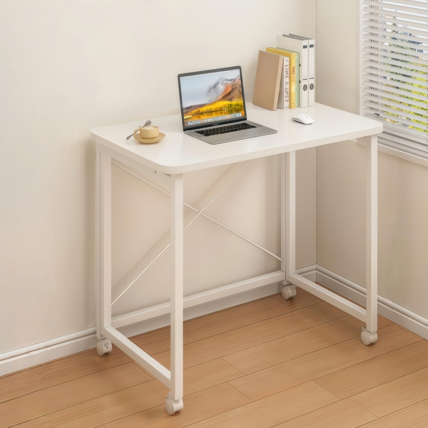 Amazon | DODOSOSO 折りたたみデスク 幅60×奥行40×高さ75cm 3ステップ