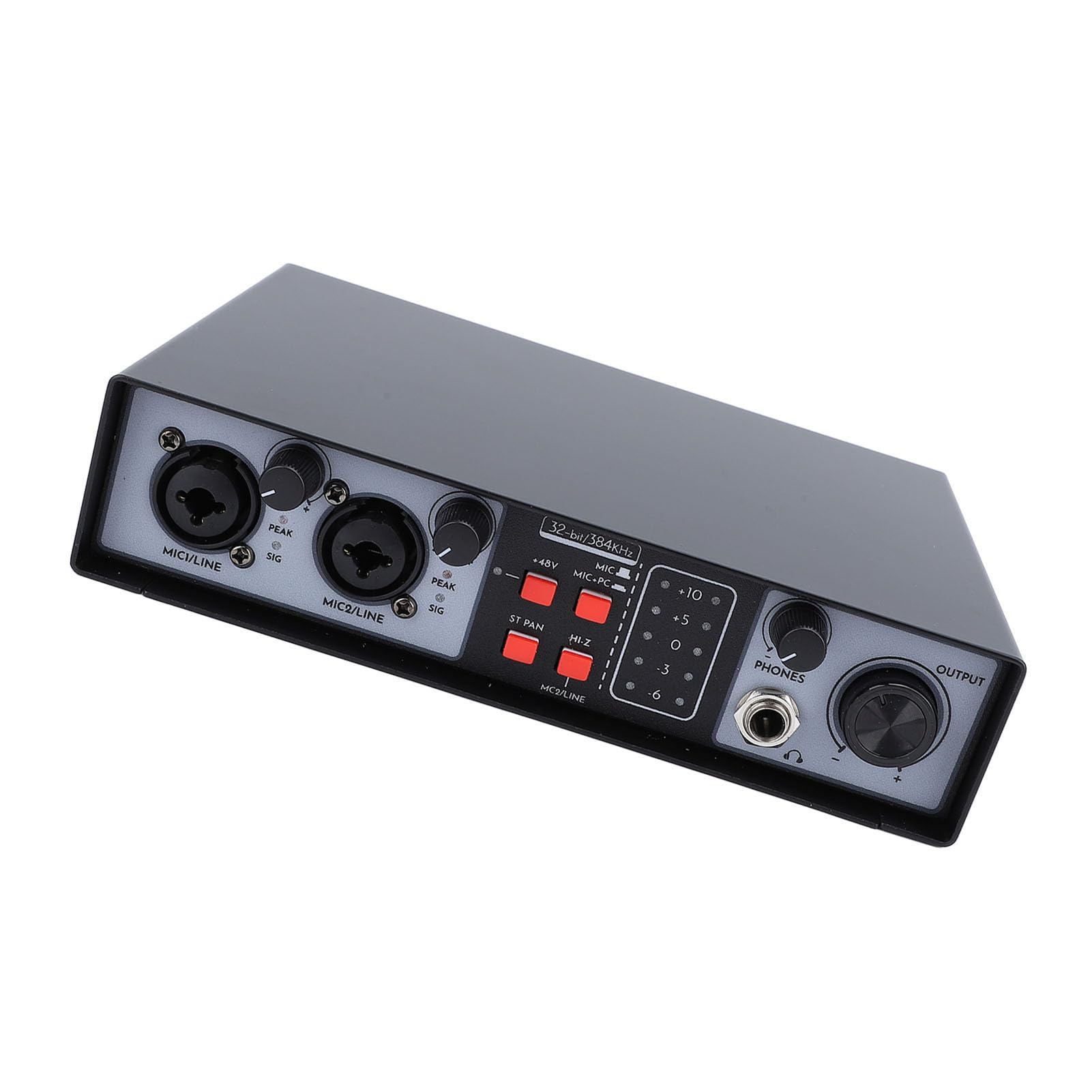 Mixer audio digitale 2 in 2 out, 48V per spettacoli dal vivo e