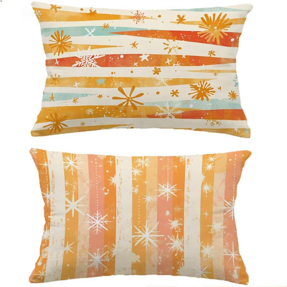 Coussin Lombaire Extérieur 80x100 au Chic Aspect Lin Imperméable pour Canapé Rattan