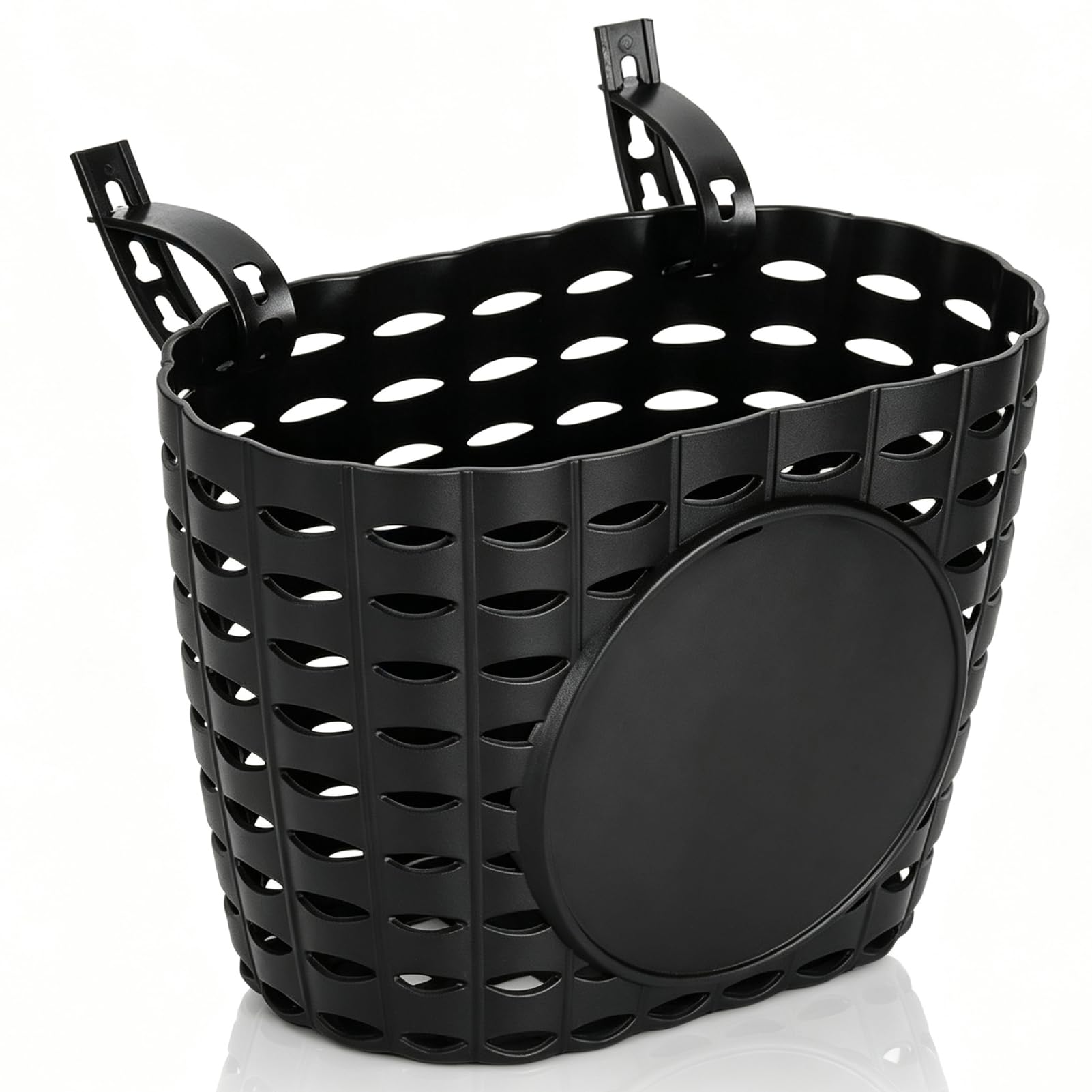 Bike Basket, Plastic Front Bike Basket Hanging Storage Bag Bicycle Handlebar Front Basket Strong Load Thicken for Women and Men