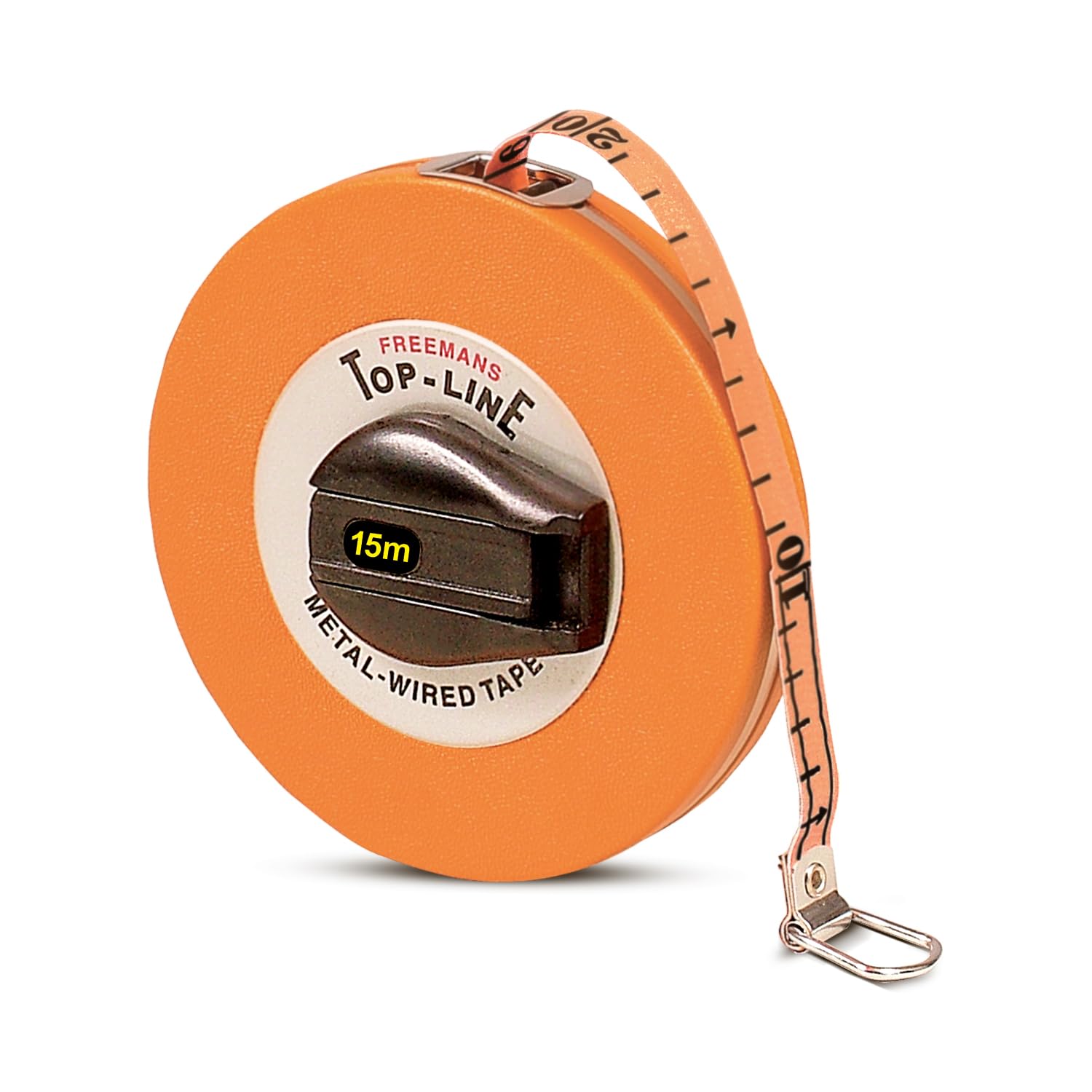 Freemans MT15 górna linia drutu metalowego 15 m taśma pomiarowa