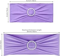 Vista 6 de Babenest Bandas de elastano para silla, 50 unidades, bandas elásticas de alta calidad con hebilla deslizante, lazos elásticos universales