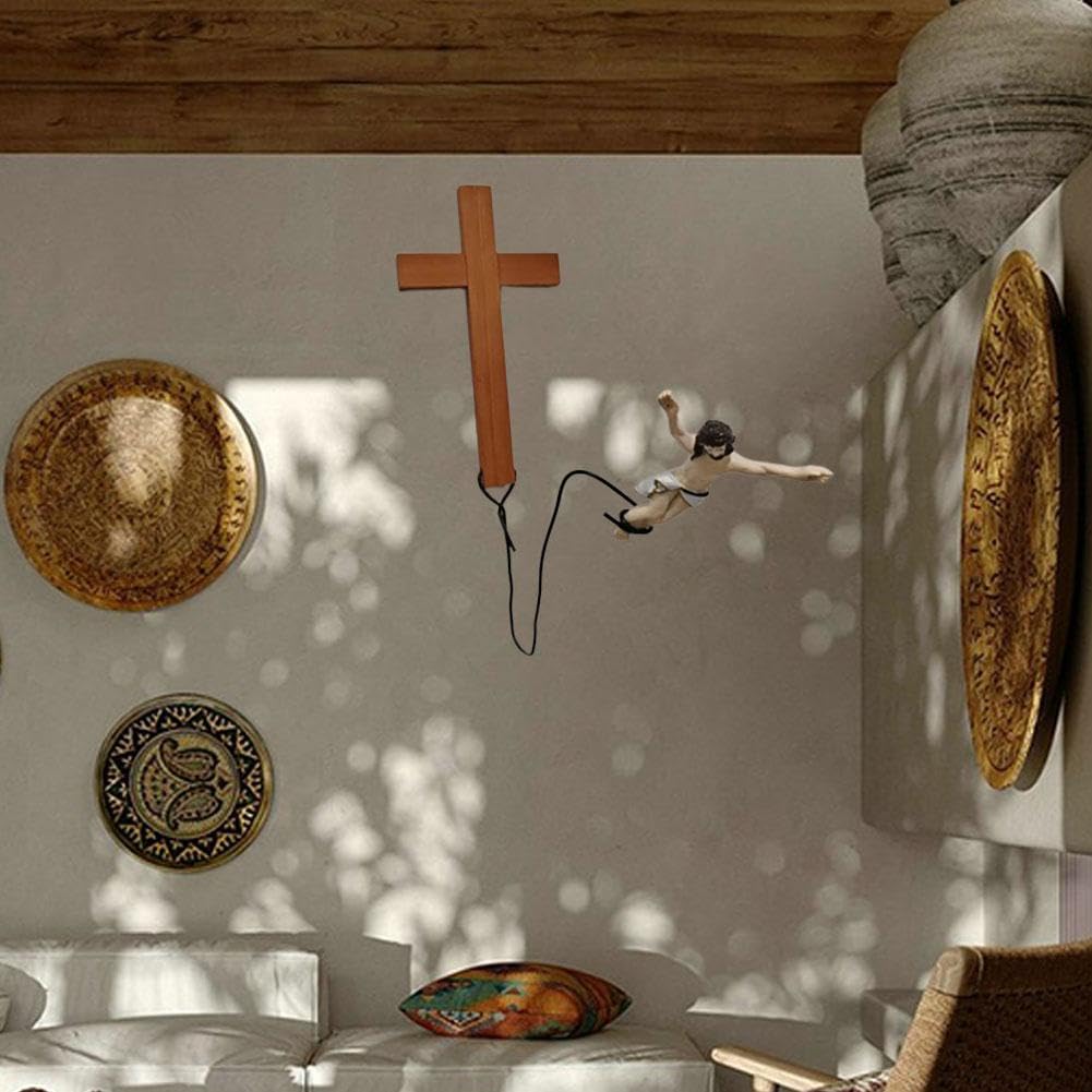 This Bungee Jumping Jesus Is Perfect For a Religious Person With a